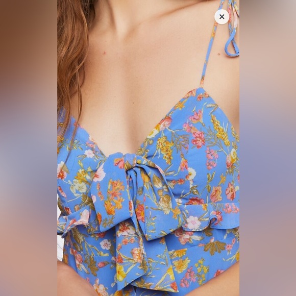 FLORAL PRINT MINI DRESS - Picture 5 of 5